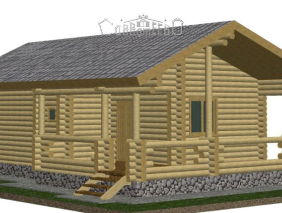 Баня из бревна БН-24 Баня из бревна БН-24