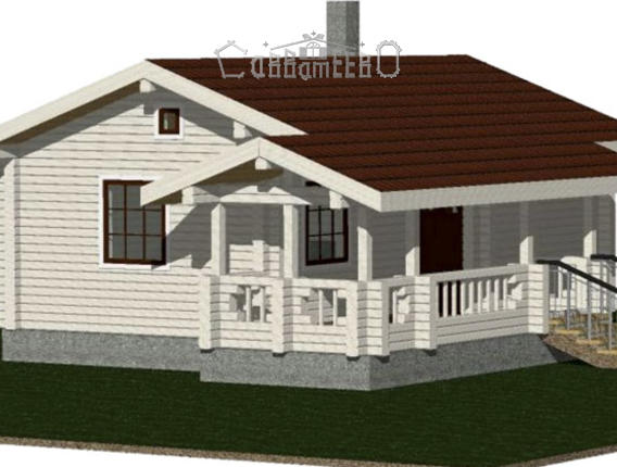 Баня из бруса БН-16 Баня из бруса БН-16