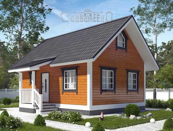 Дом из бревна Э-10 Дом из бревна Э-10